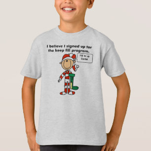 T-tröja för program för julbehållapåfyllning tee shirt