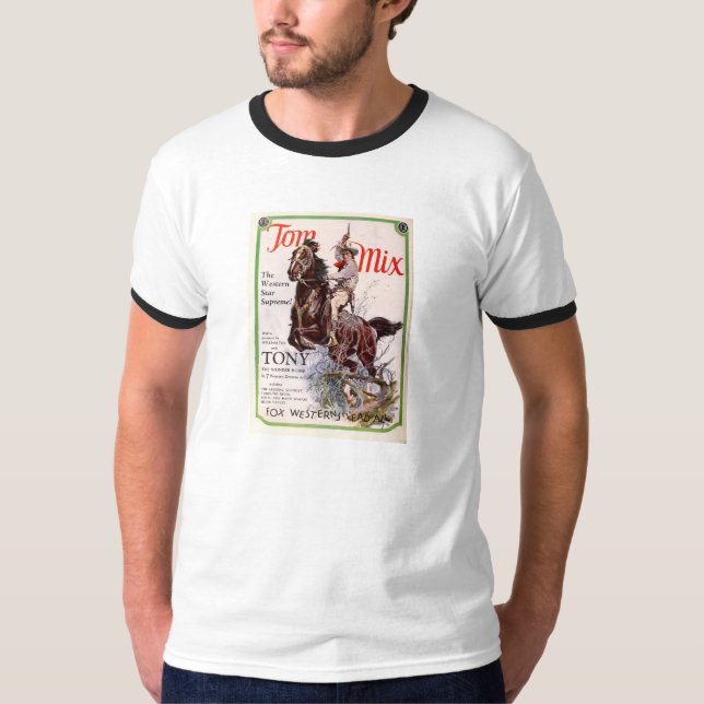 T-tröja för promo för Tom blandning- och Tony 1927 T-shirt (Framsida)