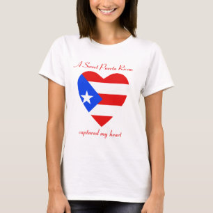 T-tröja för Puerto Rico flaggaälskling Tee