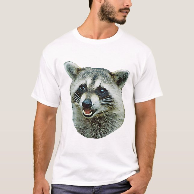 T-tröja för RaccoonbildRinger T Shirt (Framsida)