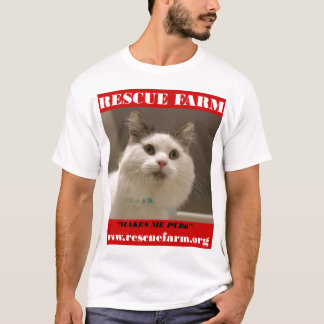 T-tröja för räddinglantgårdkatt t-shirt