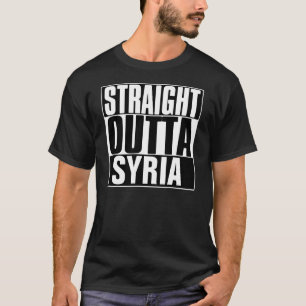 T-TRÖJA FÖR RAKSTRÄCKA OUTTA SYRIEN T-SHIRT