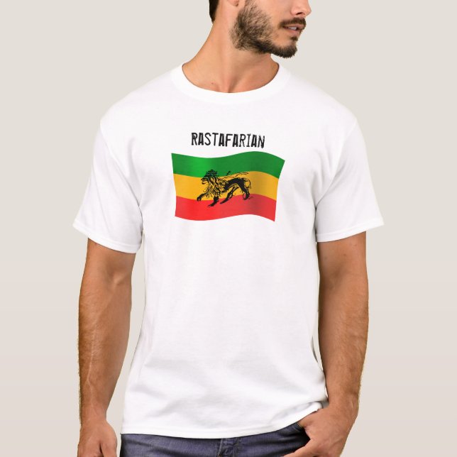 T-tröja för Rasta flaggaANPASSADE Tröja (Framsida)