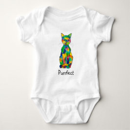 T-tröja för regnbågekattPurrfect småbarn T-shirt
