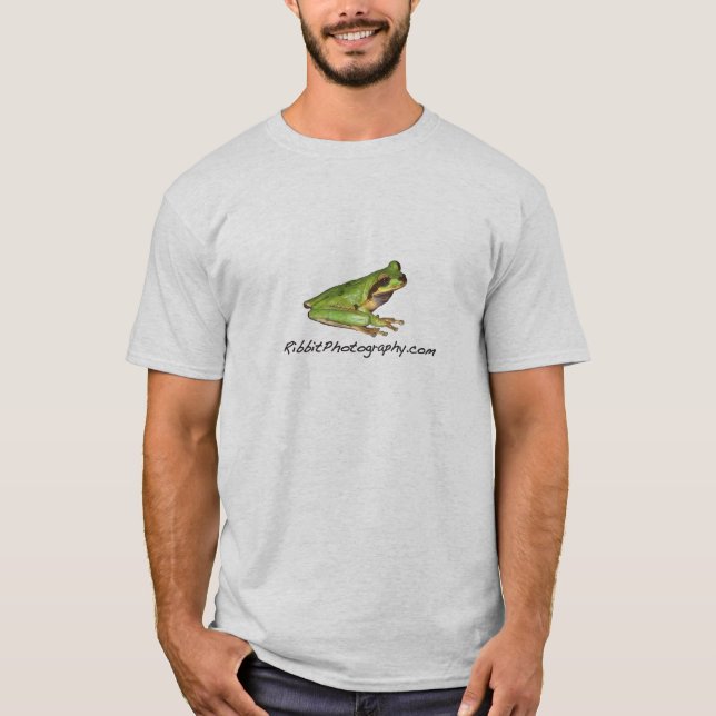 T-tröja för Ribbit grodalogotyp Tee Shirt (Framsida)