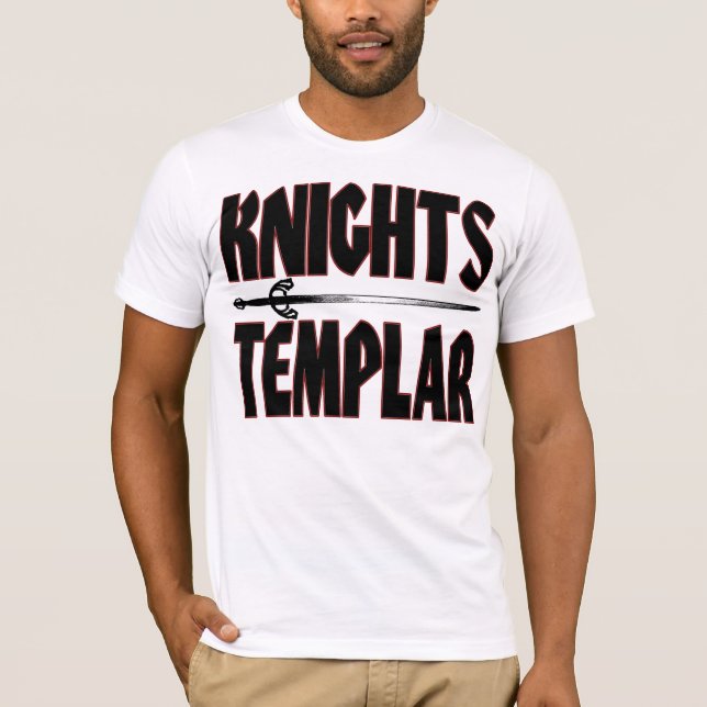 T-TRÖJA FÖR RIDDARE TEMPLAR TEE SHIRT (Framsida)