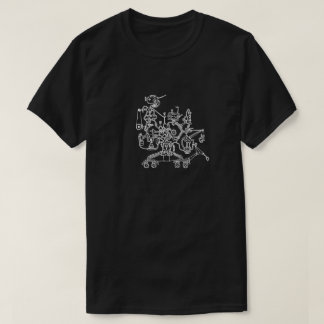 T-tröja för robotarbetarklotter t-shirt