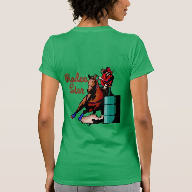 T-tröja för Rodeotrummatävla Tee (Baksida)