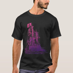 T-tröja för rosa- & lilapiratfrakt t shirt