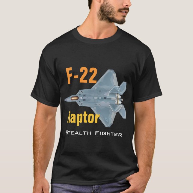T-tröja för rovfågel F-22 Tee (Framsida)