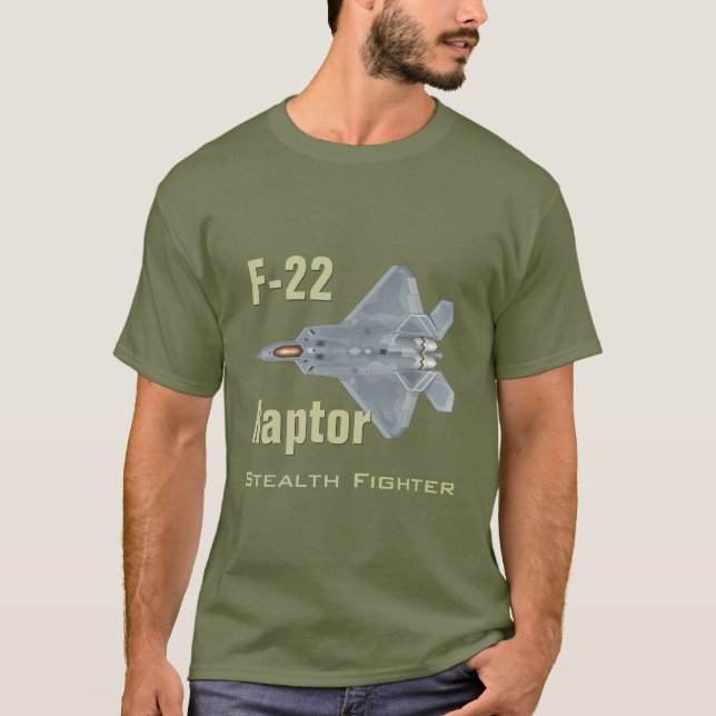 T-tröja för rovfågel F-22 Tee (Framsida)