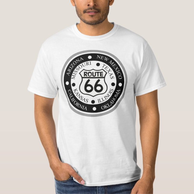 T-tröja för rutt 66 tee (Framsida)