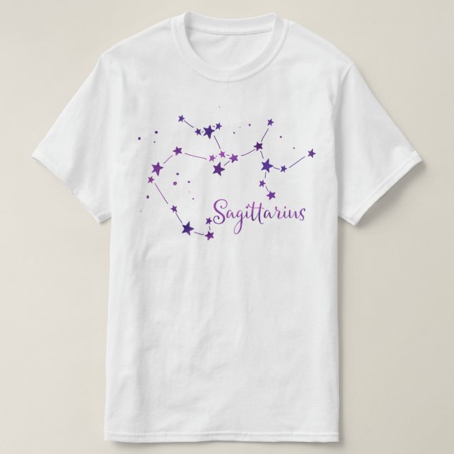 T-tröja för SagittariusZodiackonstellation Tröja (Design framsida)
