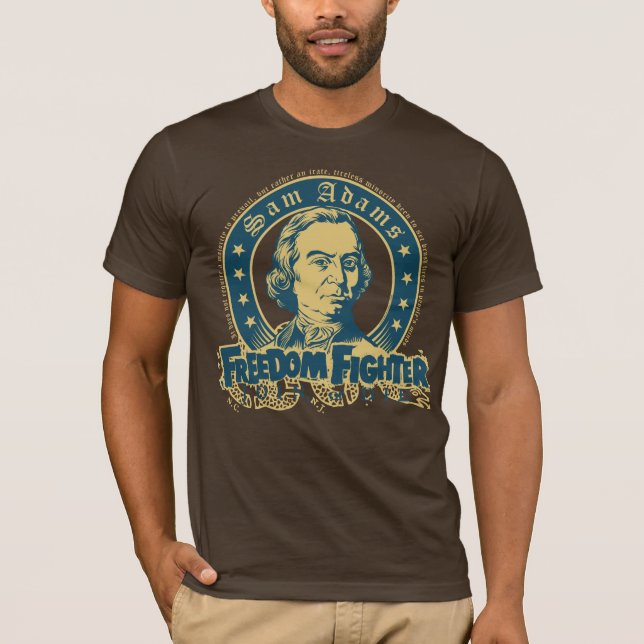 T-tröja för Sam Adams frihetskämpe T-shirt (Framsida)