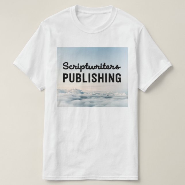 T-tröja för Scriptwriterssvartmoln T Shirt (Design framsida)