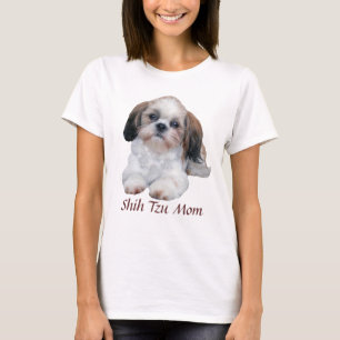 T-tröja för Shih Tzu mammadamer T Shirt