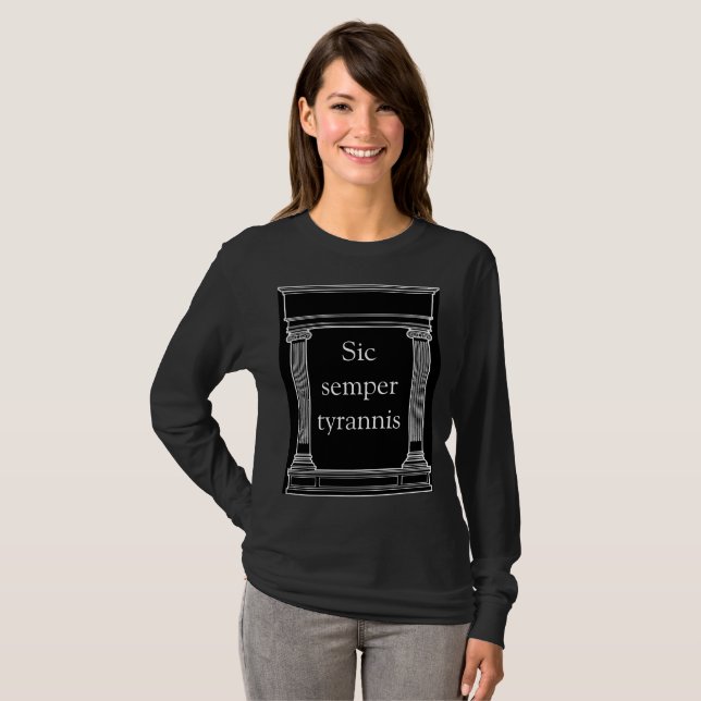 T-tröja för Sic Semper Tyrannis Tee (Hel framsida)