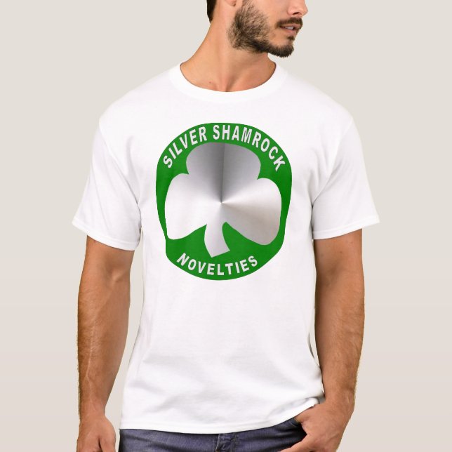 T-tröja för silverShamrocknoveltyer T-shirt (Framsida)
