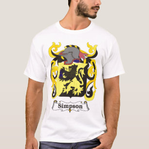T-tröja för Simpson familjvapensköld T-shirt