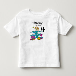 T-tröja för sjöjungfruanpassadefödelsedag t-shirt