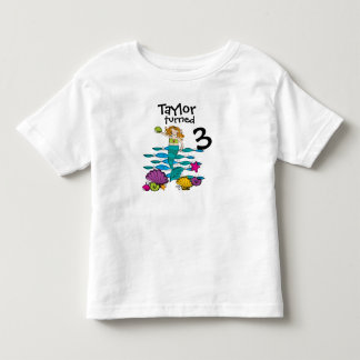 T-tröja för sjöjungfruanpassadefödelsedag t shirt
