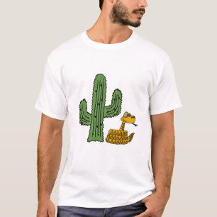 T-tröja för skallerorm CK och kaktus T-shirt