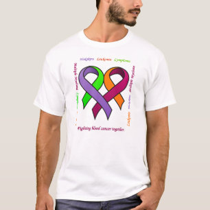 T-tröja för slagsmålblodcancer tillsammans tee shirt