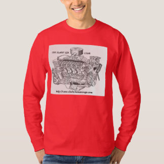 T-TRÖJA FÖR SLANT--SIXKLUBBLÅNGÄRMAD T SHIRT