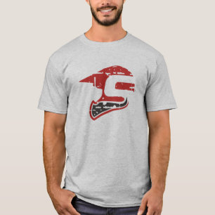 T-tröja för Sledders.com grå färgsymbol T-shirt