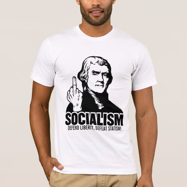 T-tröja för slogan för Jefferson Tee Shirt (Framsida)