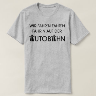 T-tröja för slogan för tysk MotorwayAutobahncoo Tee Shirt