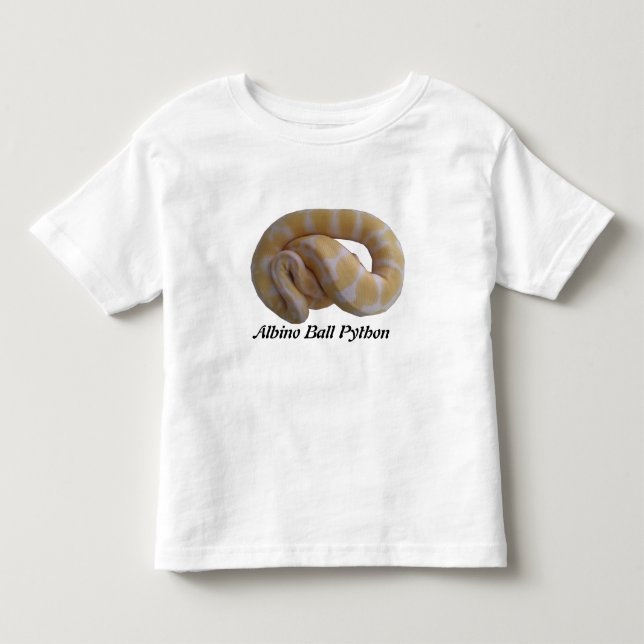 T-tröja för småbarn för Albinobollpytonorm T-shirt (Framsida)