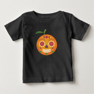 T-tröja för småbarn för sockerskallesvart tee shirt