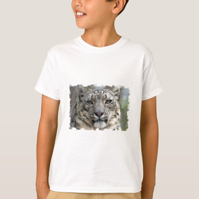 T-tröja för snöLeopard T-shirt (Framsida)