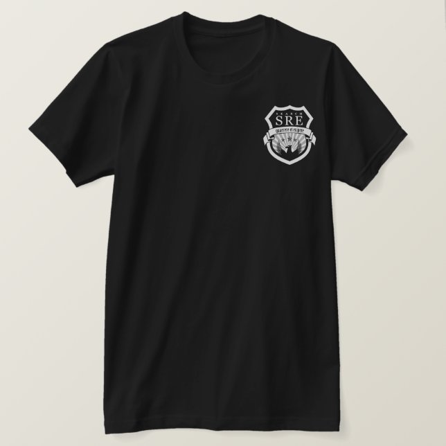T-tröja för sökande SRE T Shirt (Design framsida)