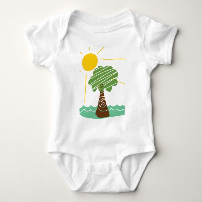 T-tröja för sol för öbrissommar tee (Framsida)