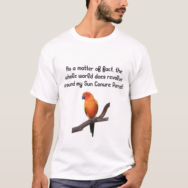 T-tröja för solConure papegoja Tee (Framsida)