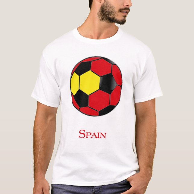 T-tröja för Spanien vmfotboll Tee Shirt (Framsida)