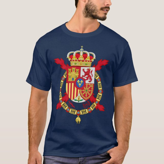 T-tröja för spanjorkungflagga tee shirt (Framsida)