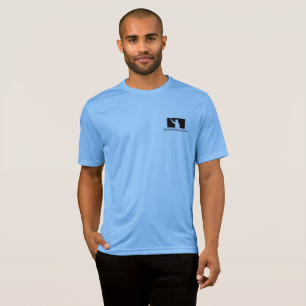 T-tröja för sport för logotyp för domareblått t shirt