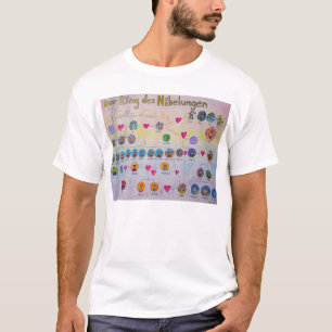 T-tröja för stamträd för Der ringdes Nibelunge T-shirt