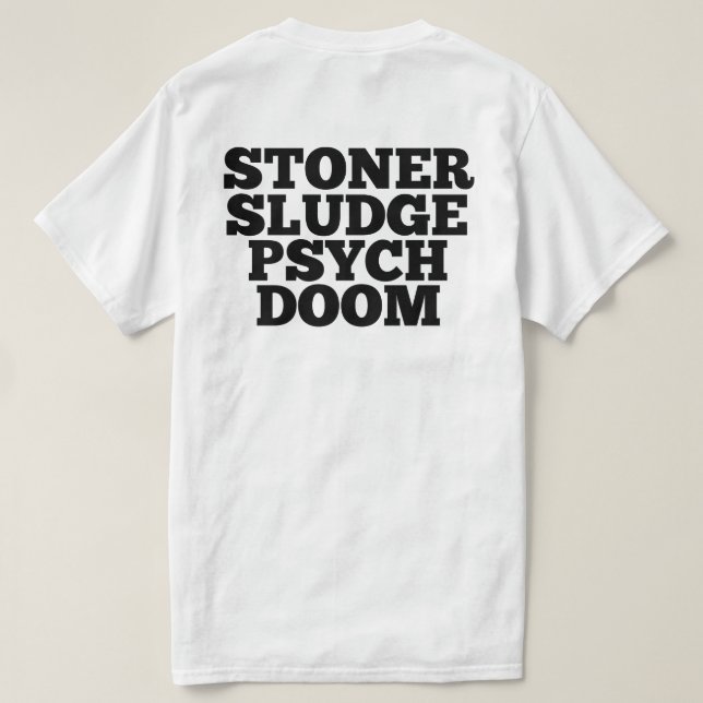 T-tröja för StonerdyPsych Doom Tröja (Design baksida)