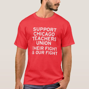 T-tröja för strejka för serviceChicago lärare T-shirt