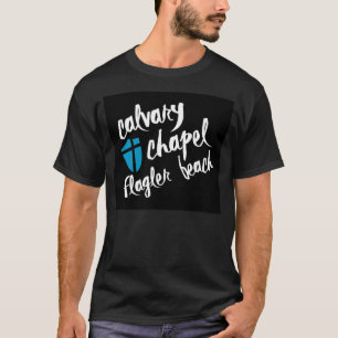 T-tröja för svart för CalvarykapellFlagler stra T-shirt