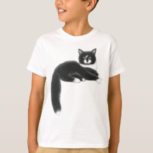 T-tröja för svart- & vitkattungeungar t shirt