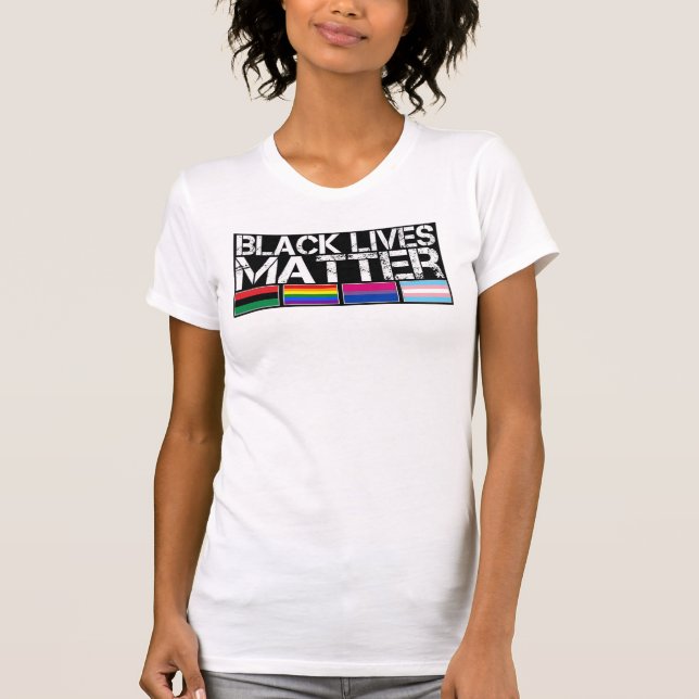 T-tröja för svartlivmateria LGBT T Shirt (Framsida)