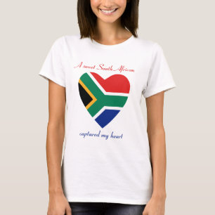 T-tröja för Sydafrika flaggaälskling T-shirt