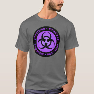 T-tröja för symbol för lila- & svarttvåspråki t shirt