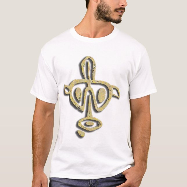 T-tröja för Taino ansikte #1 T-shirt (Framsida)