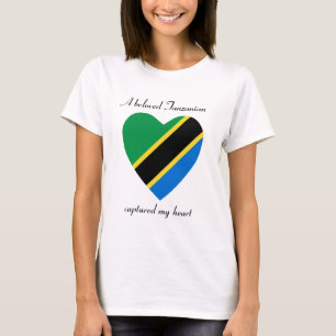 T-tröja för Tanzania flaggaälskling Tee Shirt